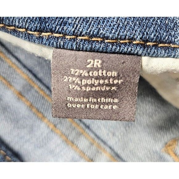 (3/$35) The Limited Size 2 R Distressed Whiskered Fringe Hem Ankle Skinny Jeans - Picture 5 of 11